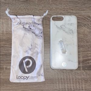 iPhone 8plus marble loopy phone case